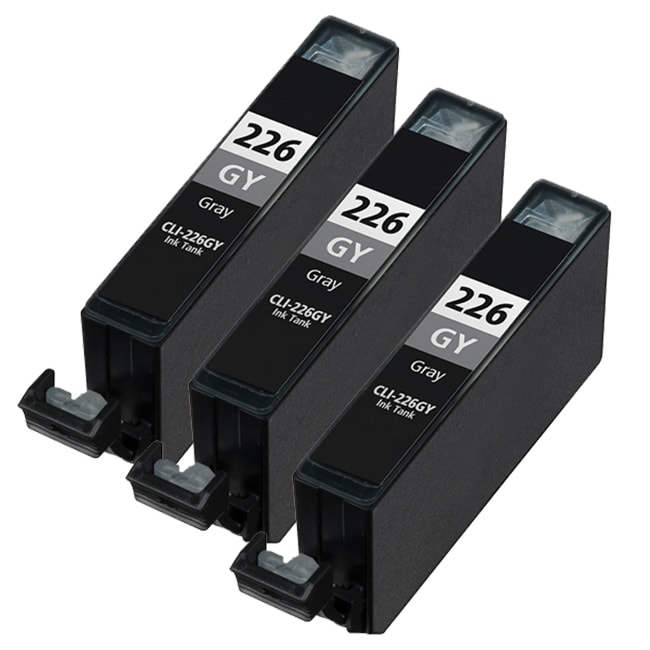 Canon Cli226 Gary Compatible Inkjet Cartridge (remanufactured) (pack Of 3)