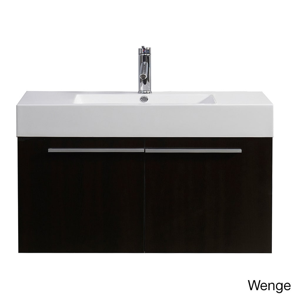 Virtu Virtu Usa Midori 36 inch Single Sink Bathroom Vanity Set Espresso Size Single Vanities