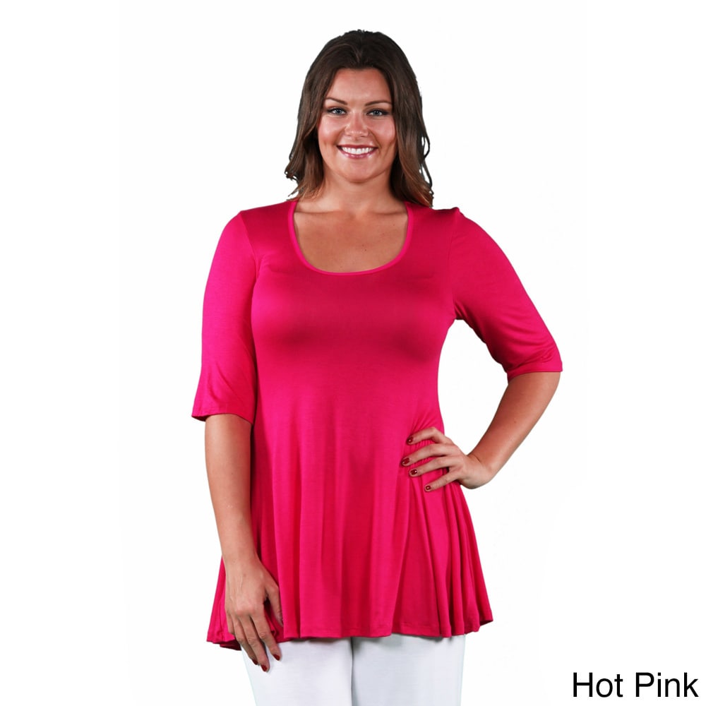 plus size elbow sleeve tee