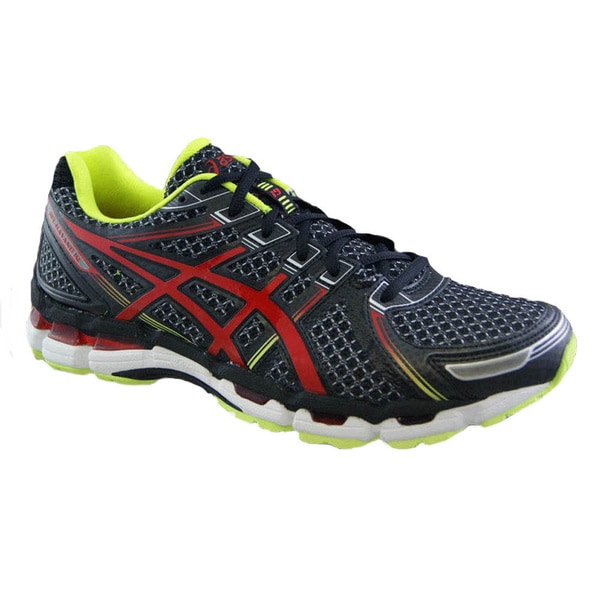 Asics Men's 'Gel Kayano 19' Black/ Red Running Shoes Asics Athletic