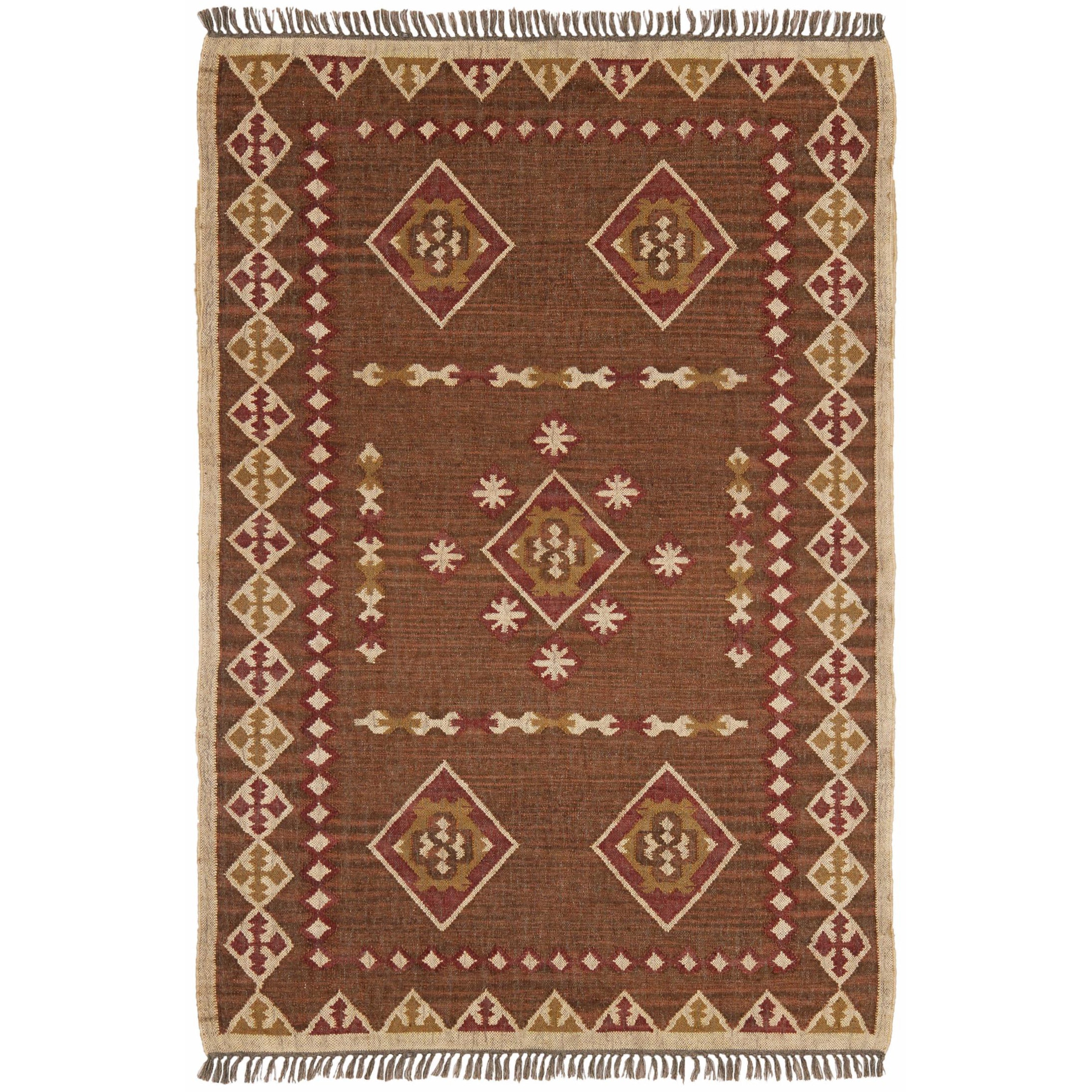 Hand Woven Bradford Jute And Wool Flat Weave Rug (9 X 12)