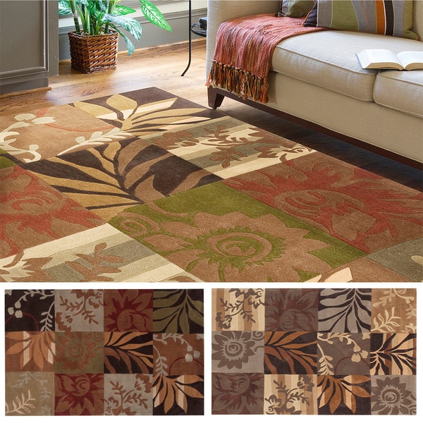 Hand-tufted Solano Transitional Floral Area Rug - 9' x 12'