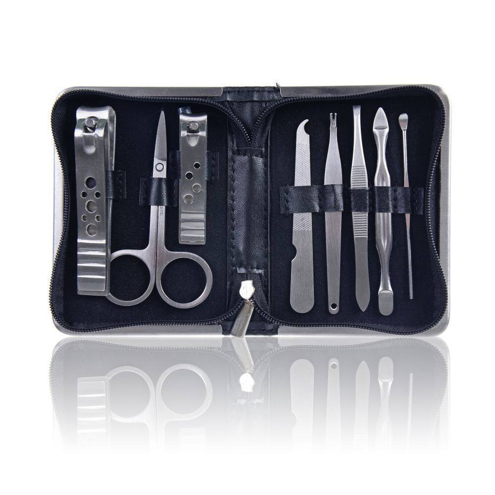 Shany 8-piece Chic Manicure Pedicure Kit with Black Case
