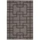preview thumbnail 27 of 92, Nourison Maze Area Rug Grey - Stripe/Geometric - Indoor - 6' x 9' - 5'3" x 7'5"/Surplus - Black