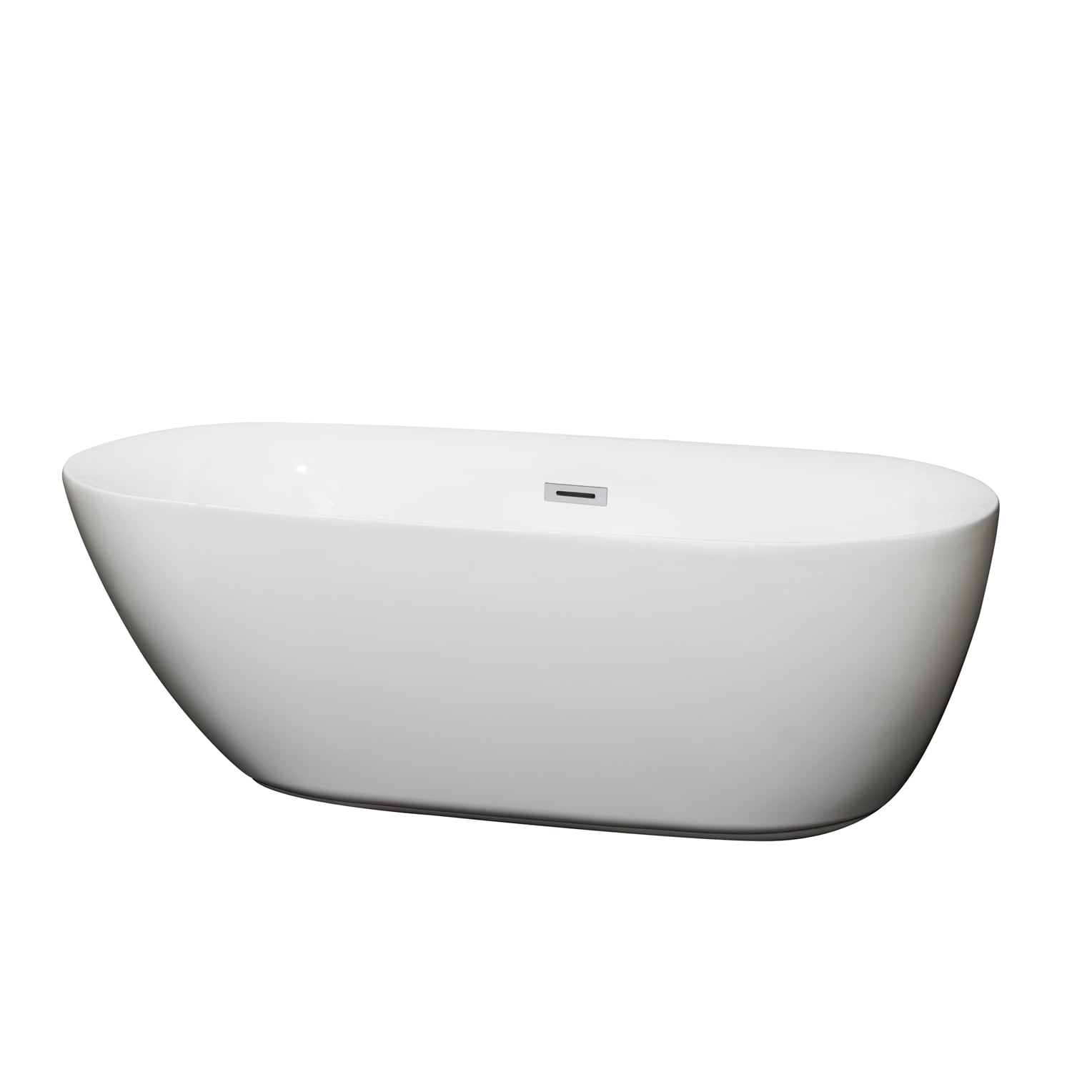 Melissa 65 inch White Soaking Bathtub