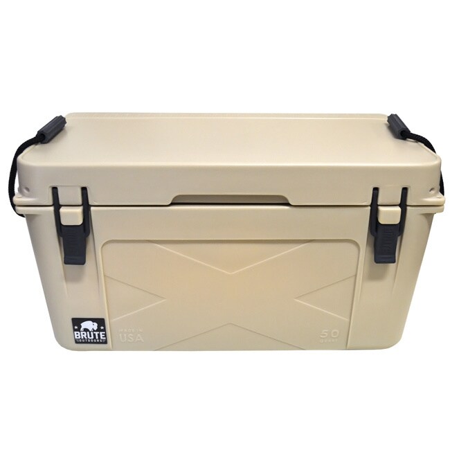 Brute Box 50 quart Tan Ice Cooler