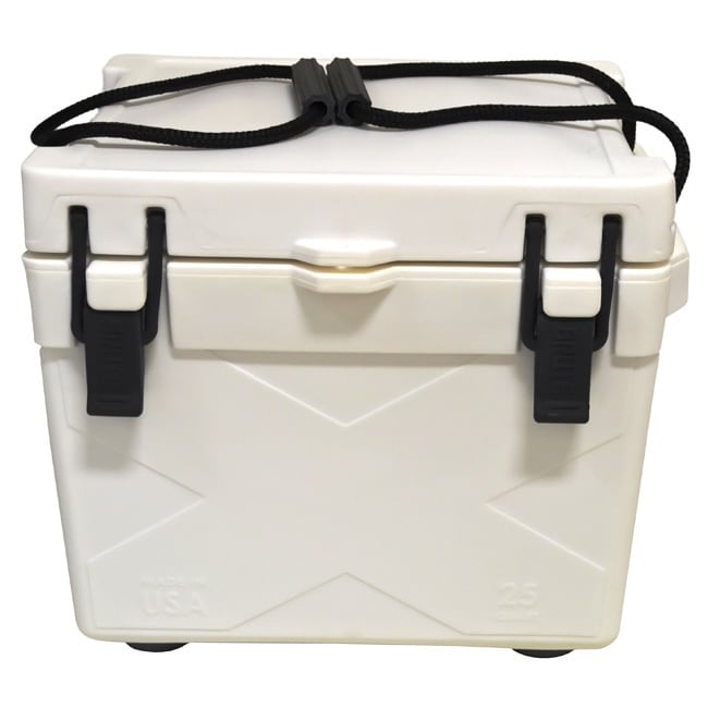 Brute Box 25 quart White Ice Cooler (WhiteDimensions 19 inches length x 16 inches high x 15 inches widthWeight 17 pounds )