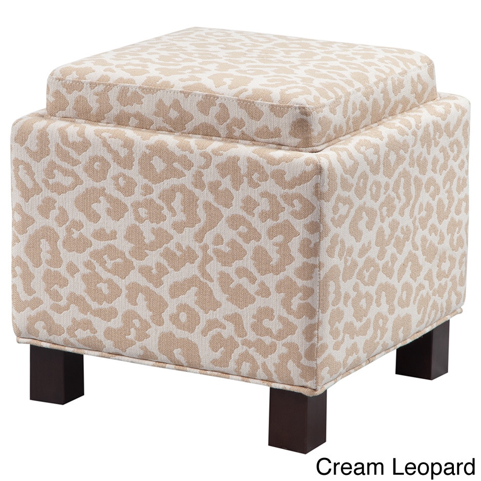 Madison Park Shelley Storage Ottoman And Decorative Pillows Set