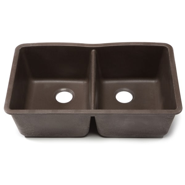 Blanco Silgranit Diamond Cafe Brown Undermount Double Bowl Kitchen Sink