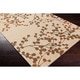 preview thumbnail 6 of 5, Hand-tufted Amador Contemporary Floral Wool Area Rug Beige - 9' x 12'