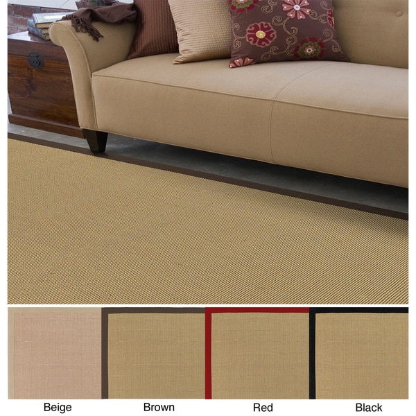 Hand-woven Contra Casual Bordered Area Rug - 8' x 10'