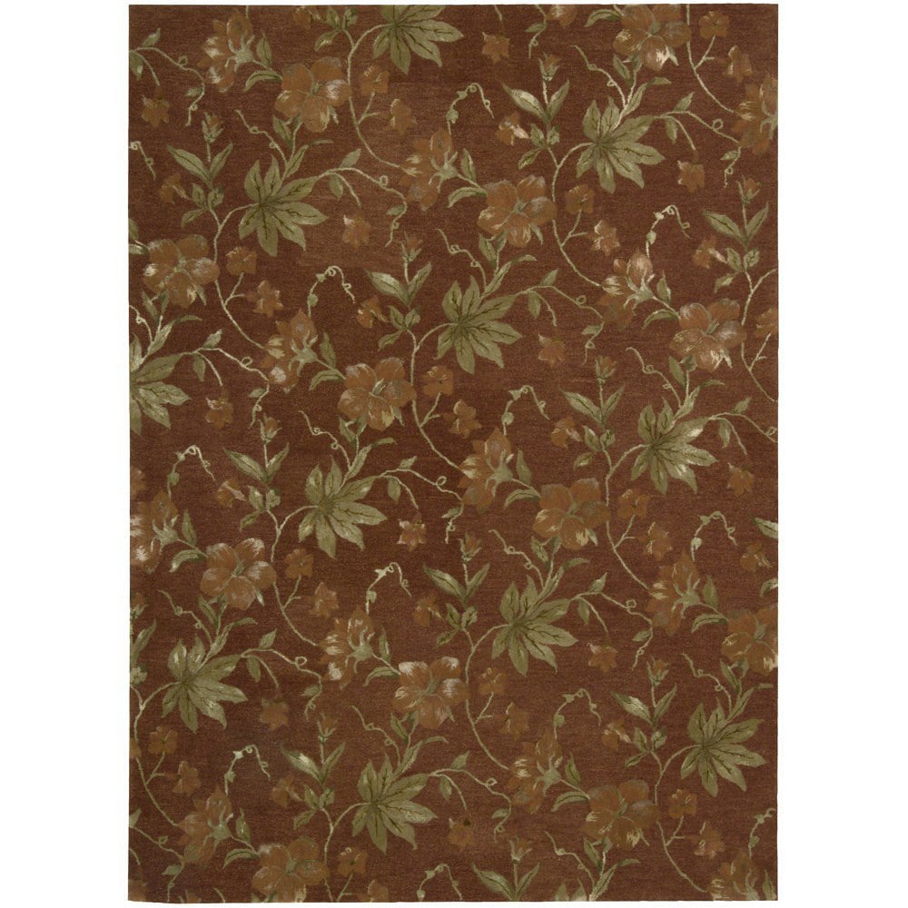 Modern Elegance Brick Wool Area Rug (36 X 56)