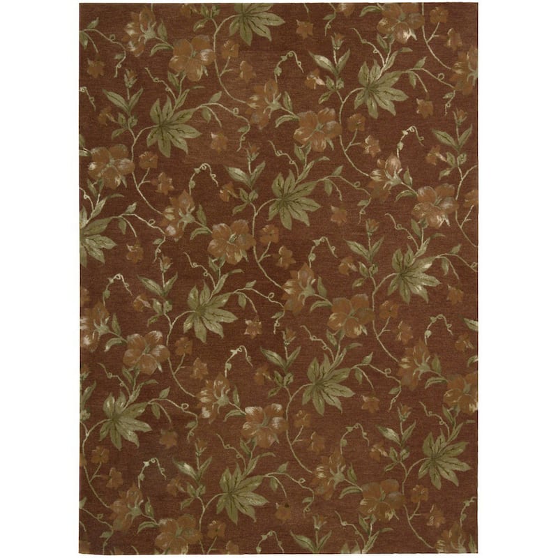 Nourison Modern Elegance Hand-tufted Area Rug - 3'6" x 5'6" - Red - Runner/Rectangle