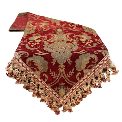 Sherry Kline China Art Red Luxury Table Runner