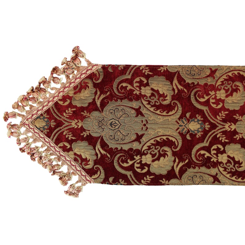 Sherry Kline China Art Red Luxury Table Runner