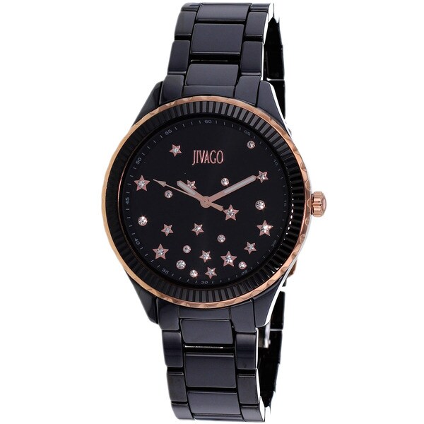 Shop Jivago Women's Quartz Black Dial Sky Watch Free Shipping Today