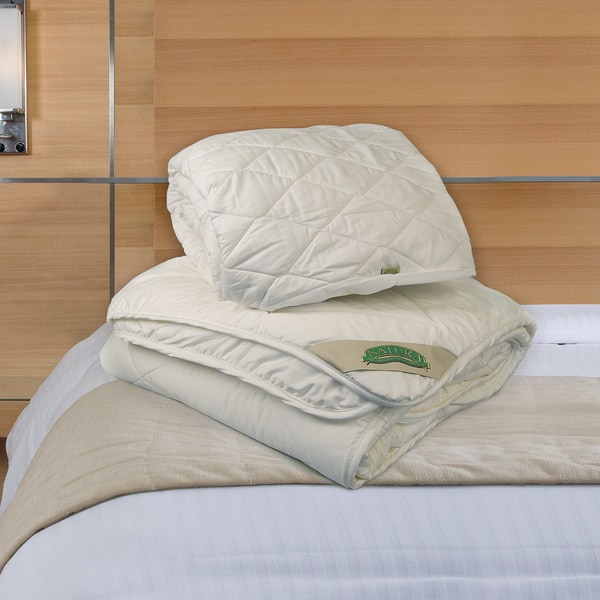 Natura World Wash N Snuggle Comforter and Mattress Pad Combo Set