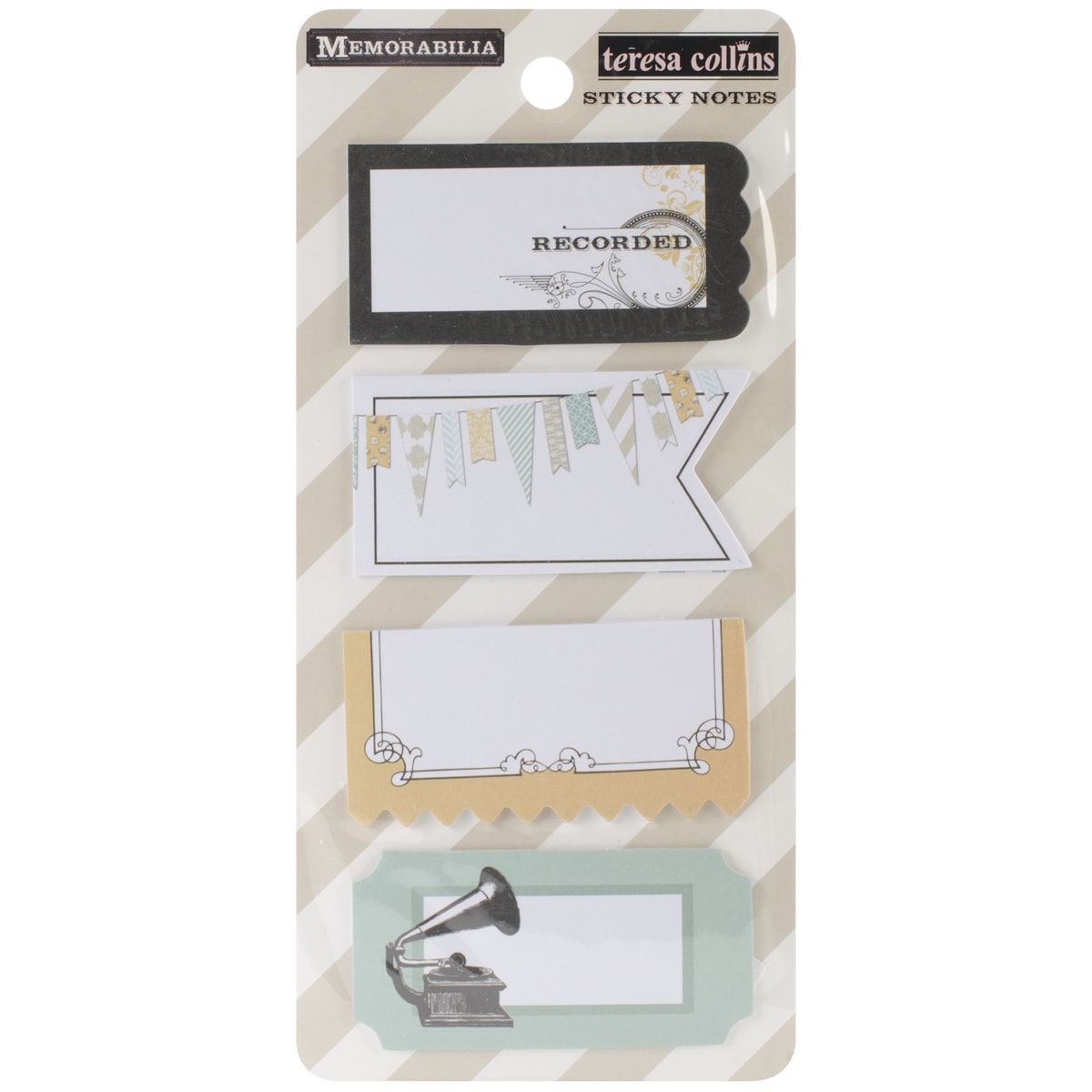 Memorabilia Sticky Note Pads (pack Of 4)