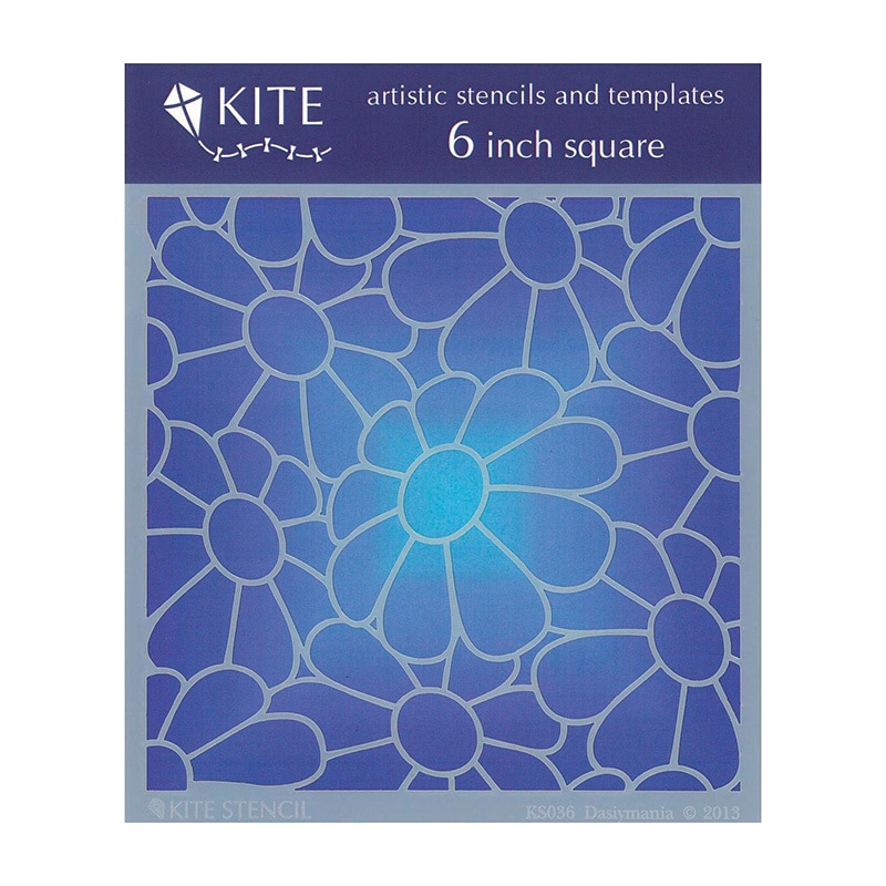 Judikins 6 Inch Square Kite Stencil   Daisymania