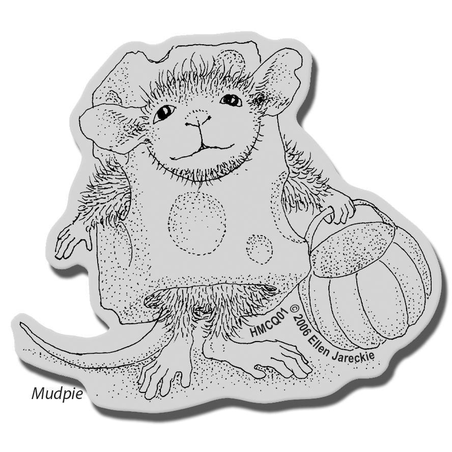 Stampendous House Mouse Cling Stamp  Trick Or Cheese