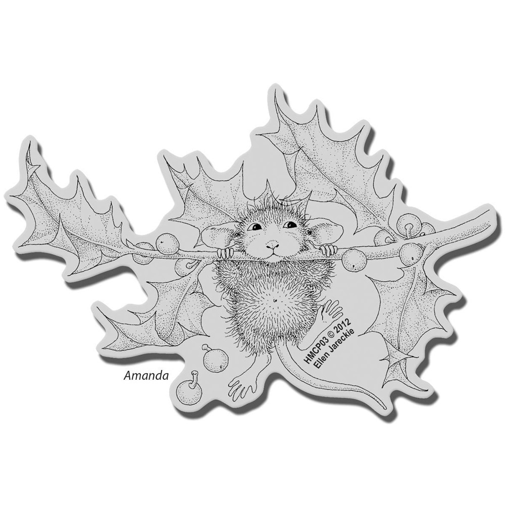 Stampendous House Mouse Cling Stamp  Chin Up