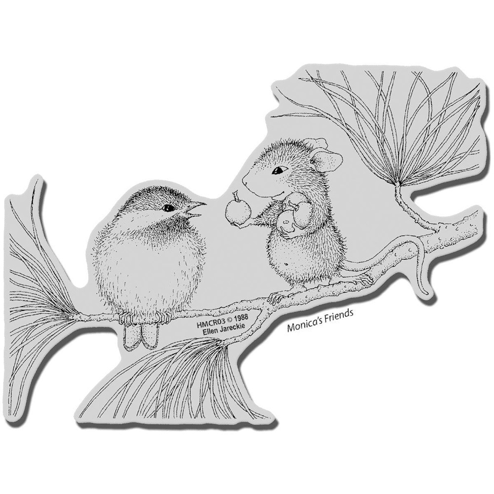 Stampendous House Mouse Cling Stamp  Berrying Gifts