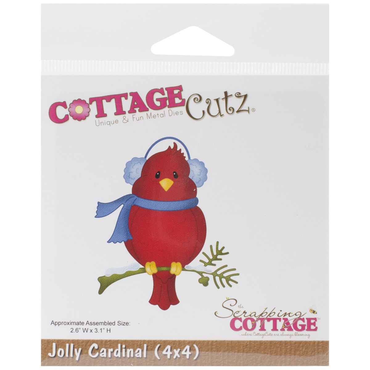 Cottagecutz Jolly Cardinal Die (4x4)