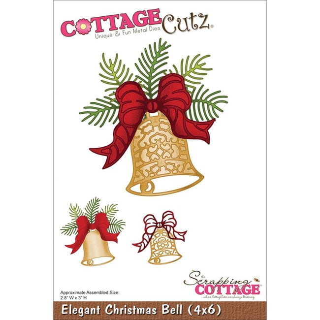 Cottagecutz Die 4 X6   Elegant Christmas Bell