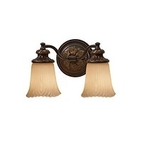 2 light Grecian Bronze Vanity Strip