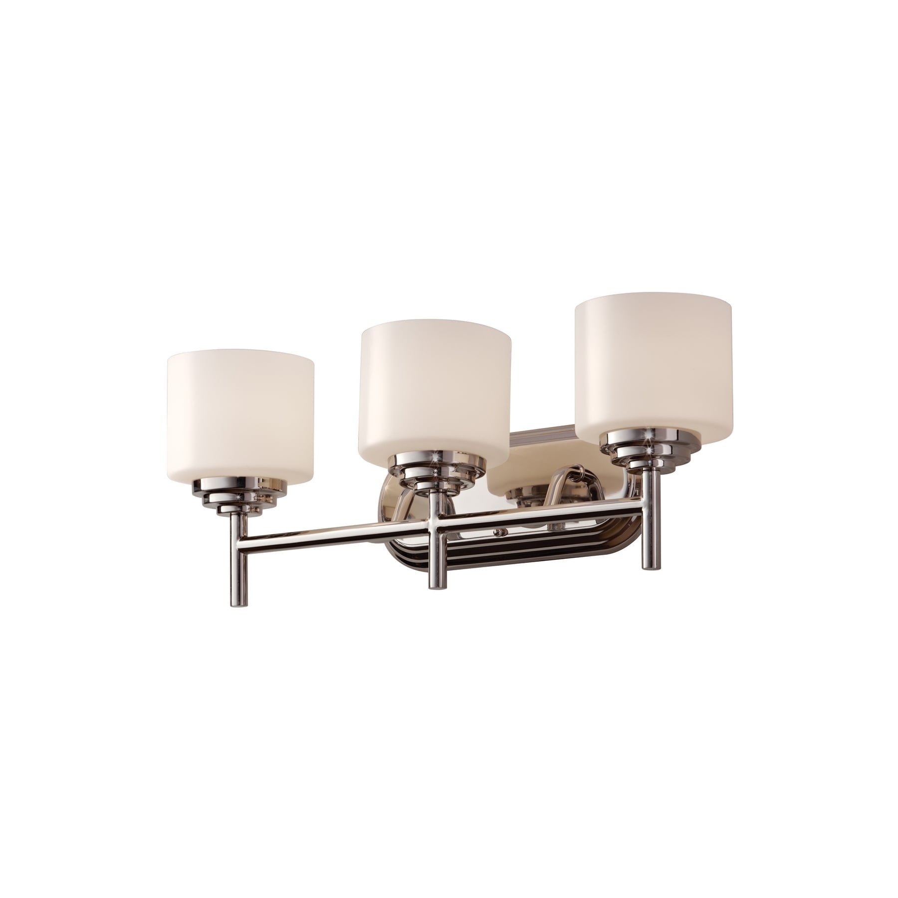 3 light Polished Nickel Vanity Fixture