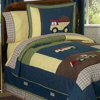 zone construction comforter jojo piece sweet designs twin boy boys