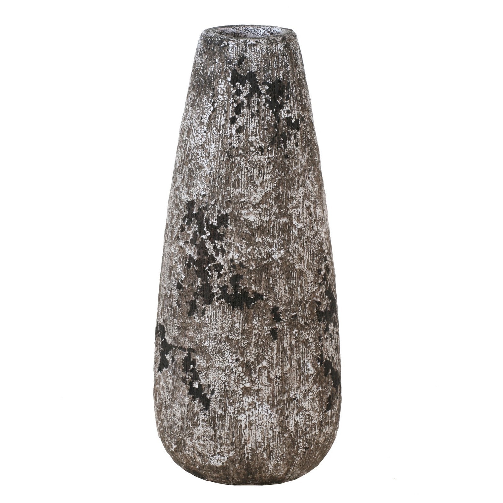 Gray Teardrop Ceramic Vase