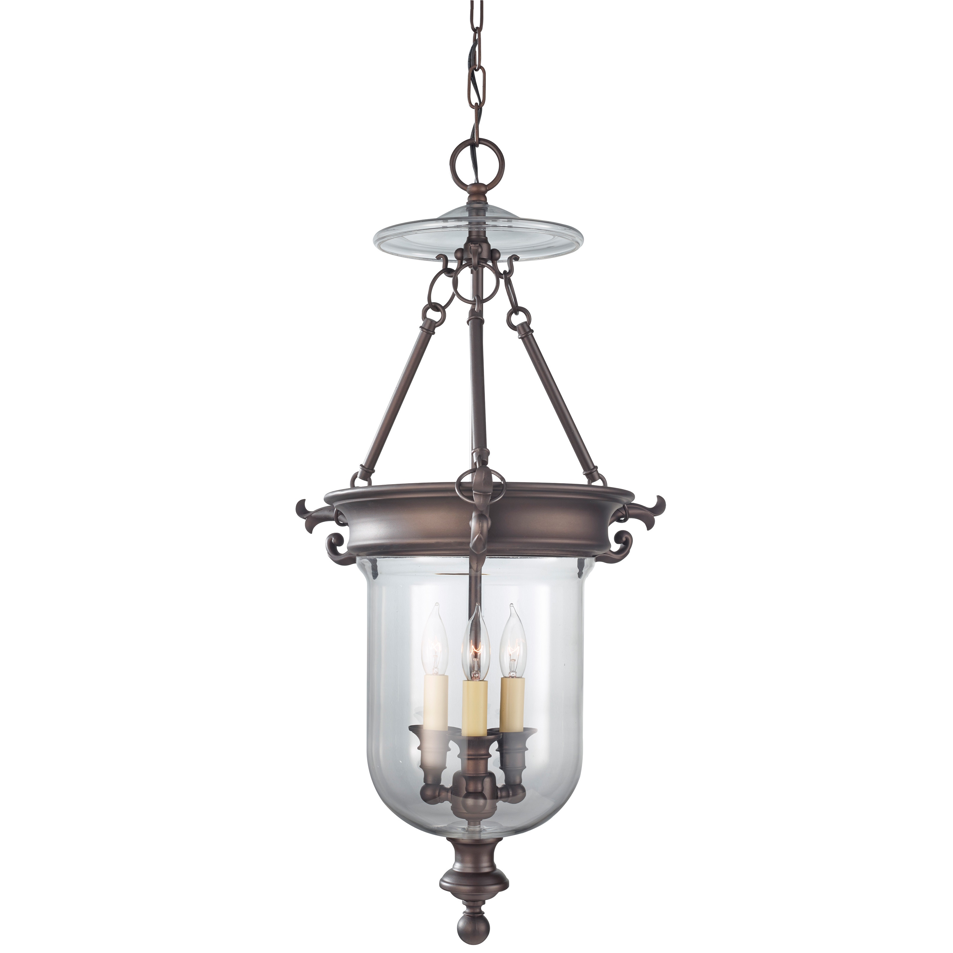 3 light Oil Rubbed Bronze Hall Chandelier