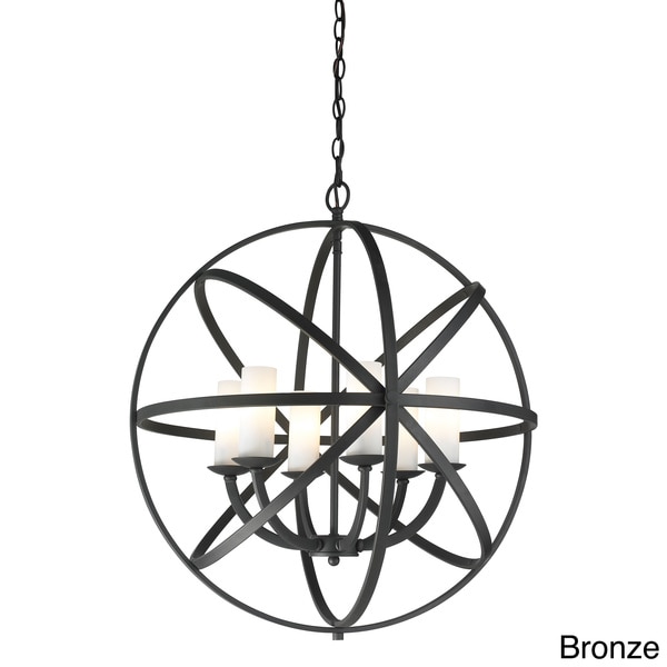 Aranya 6 light Orbit Pendant Z Lite Chandeliers & Pendants