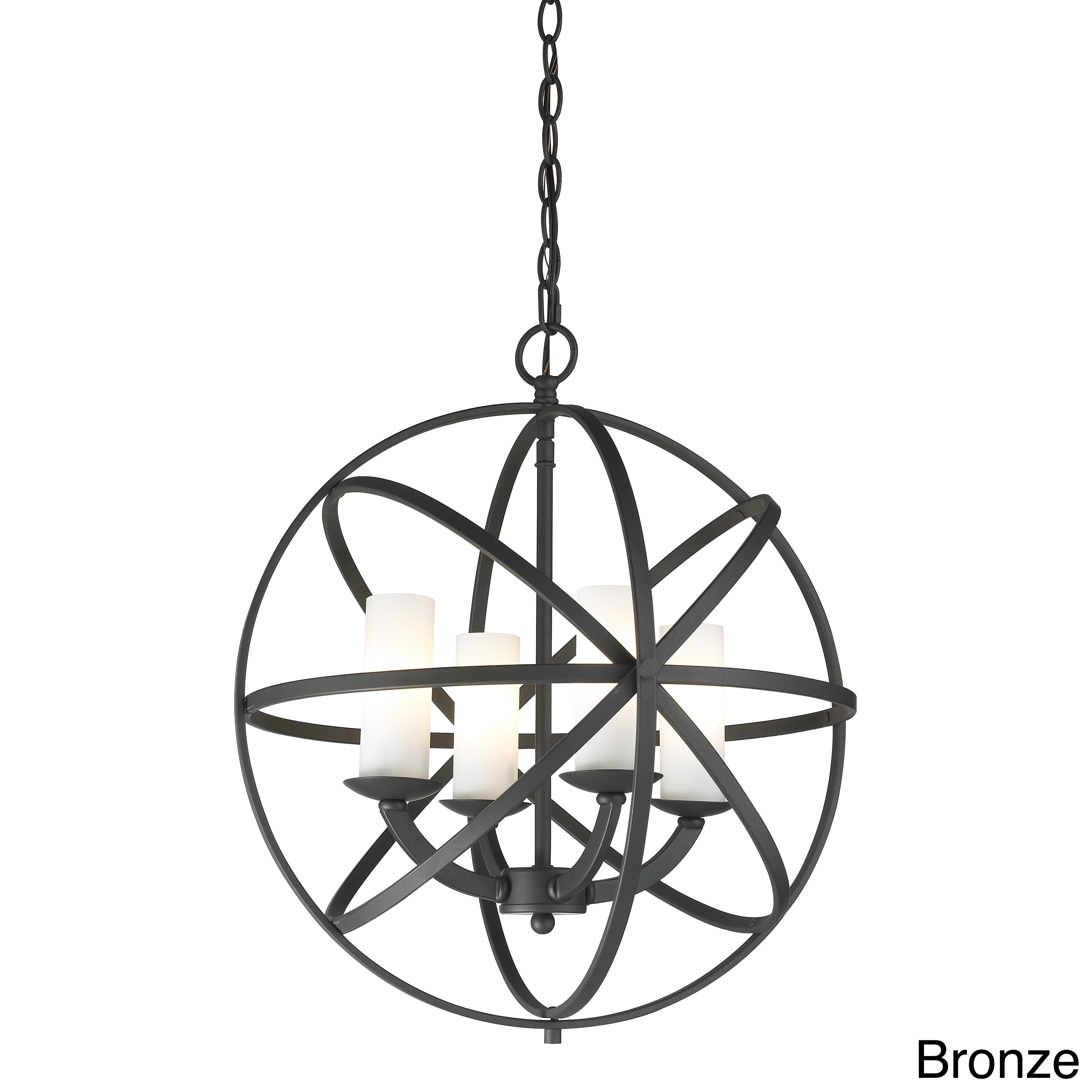 Aranya 4 light Orbit Pendant