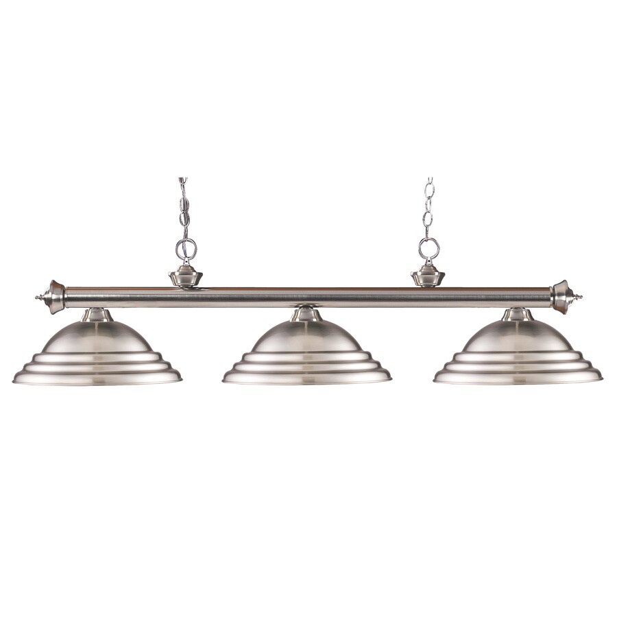 brushed nickel pool table light