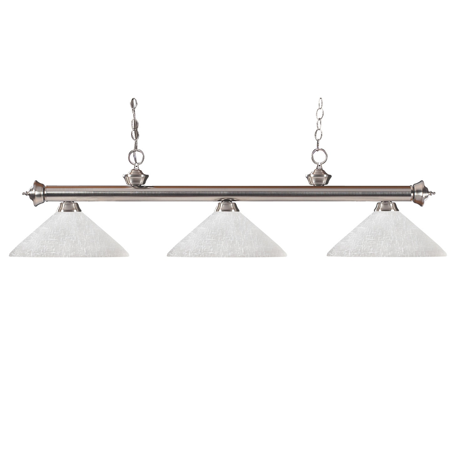 Z lite Riviera Brushed Nickel 3 light Billiard Light Fixture