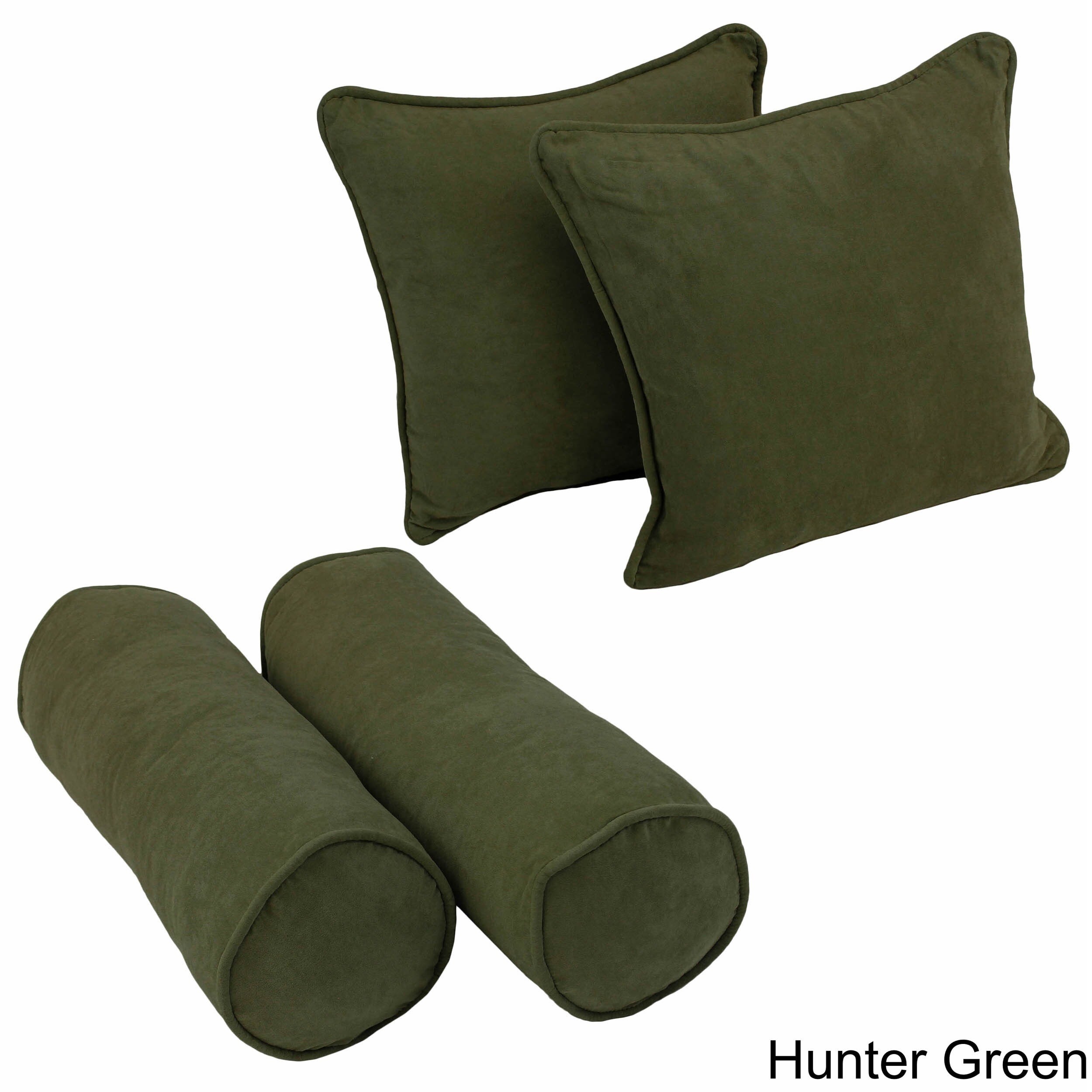 microsuede throw pillows