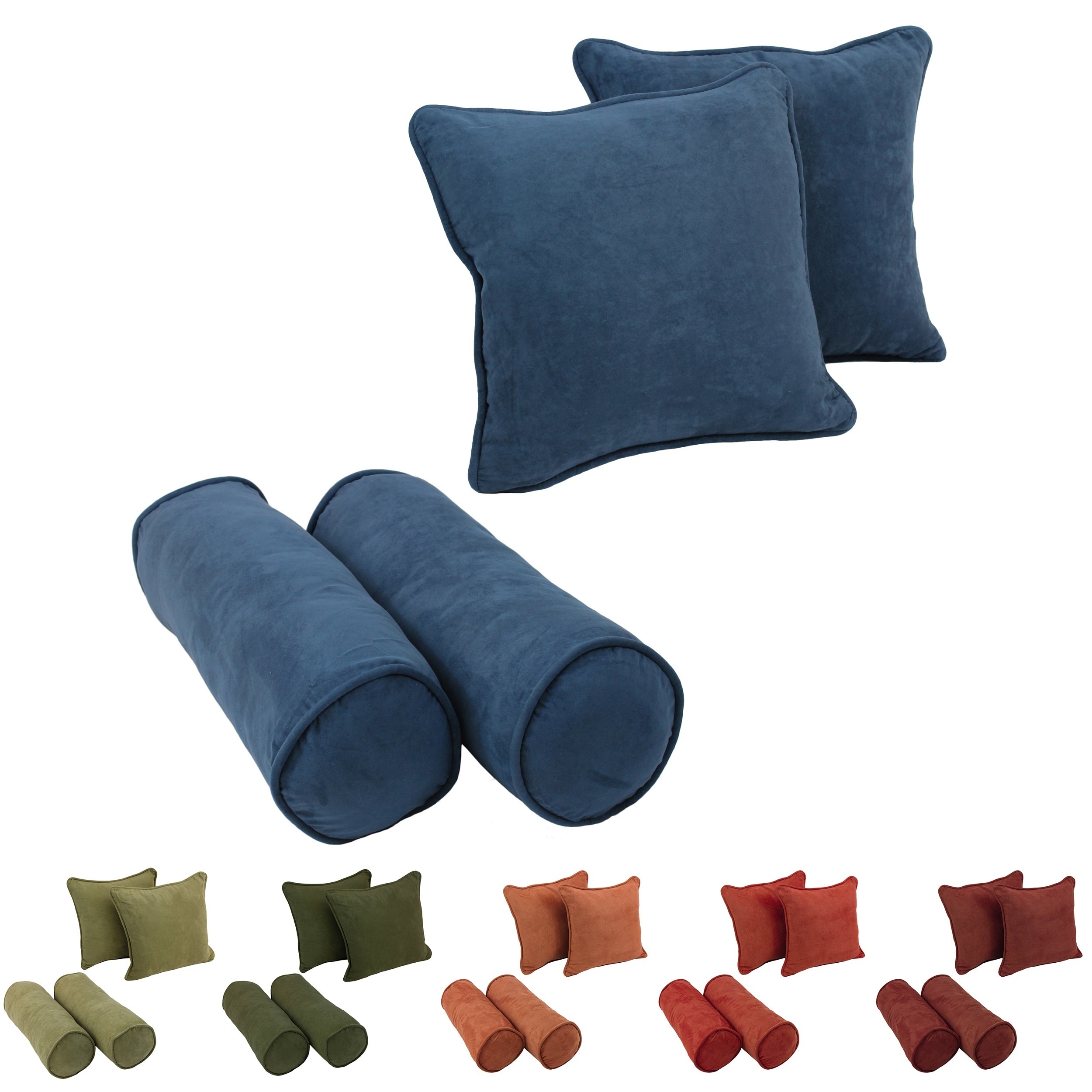 microsuede throw pillows