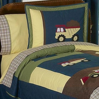 Shop Sweet Jojo Designs Boys Construction Zone Full Queen 3