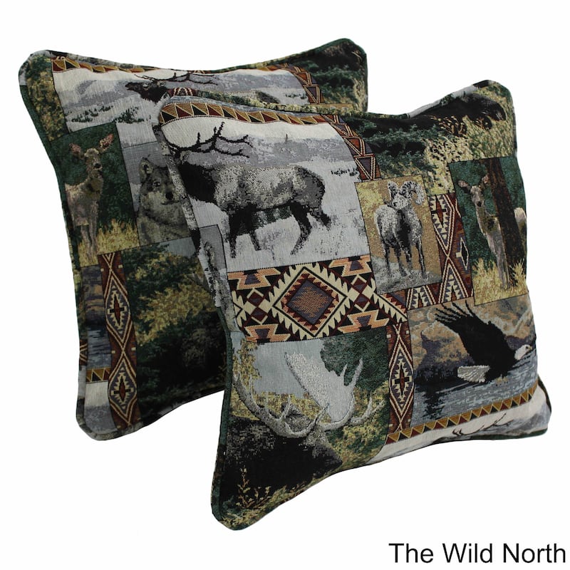 Copper Grove Ashley 18-inch Tapestry Corded Pillow (Set of 2) - The Wild North