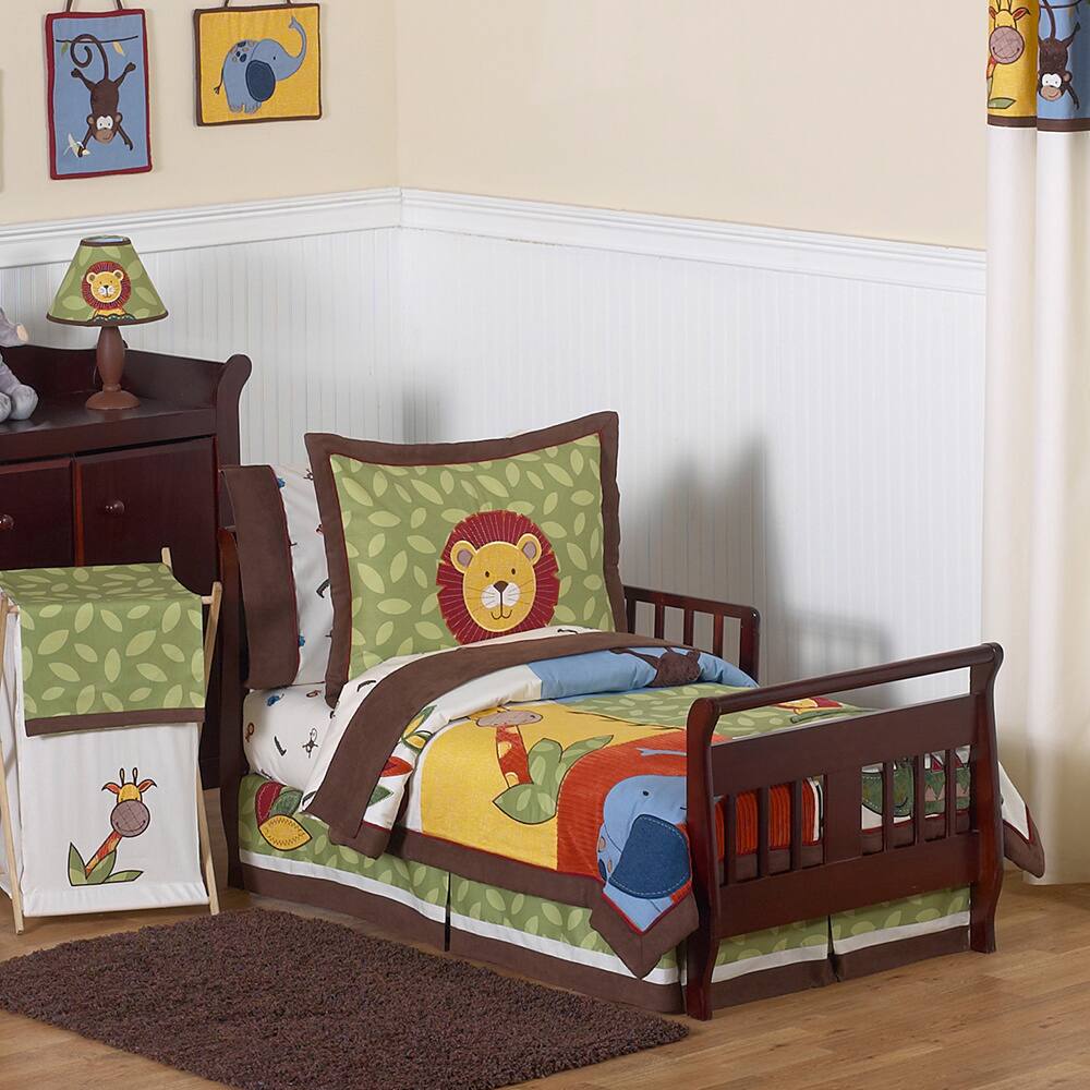 Sweet Jojo Designs Boy 5-piece Jungle Time Toddler Comforter Set