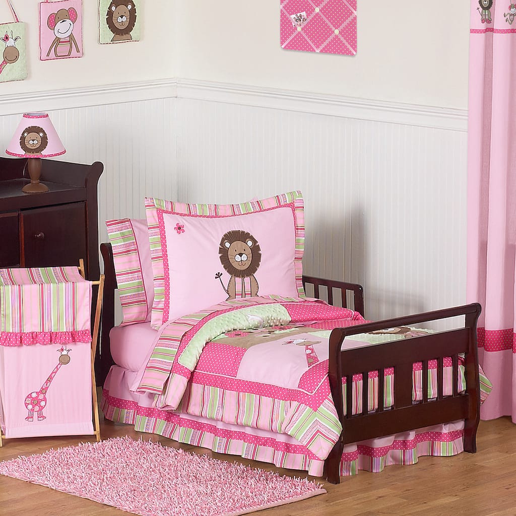 Sweet Jojo Designs Girl 5-piece Jungle Toddler Comforter Set