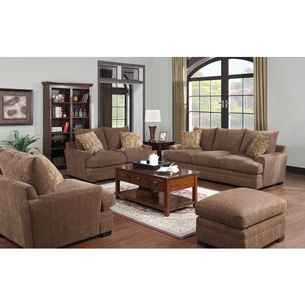 Emerald Latrice Brown 4 piece Livingroom Set Living Room Sets