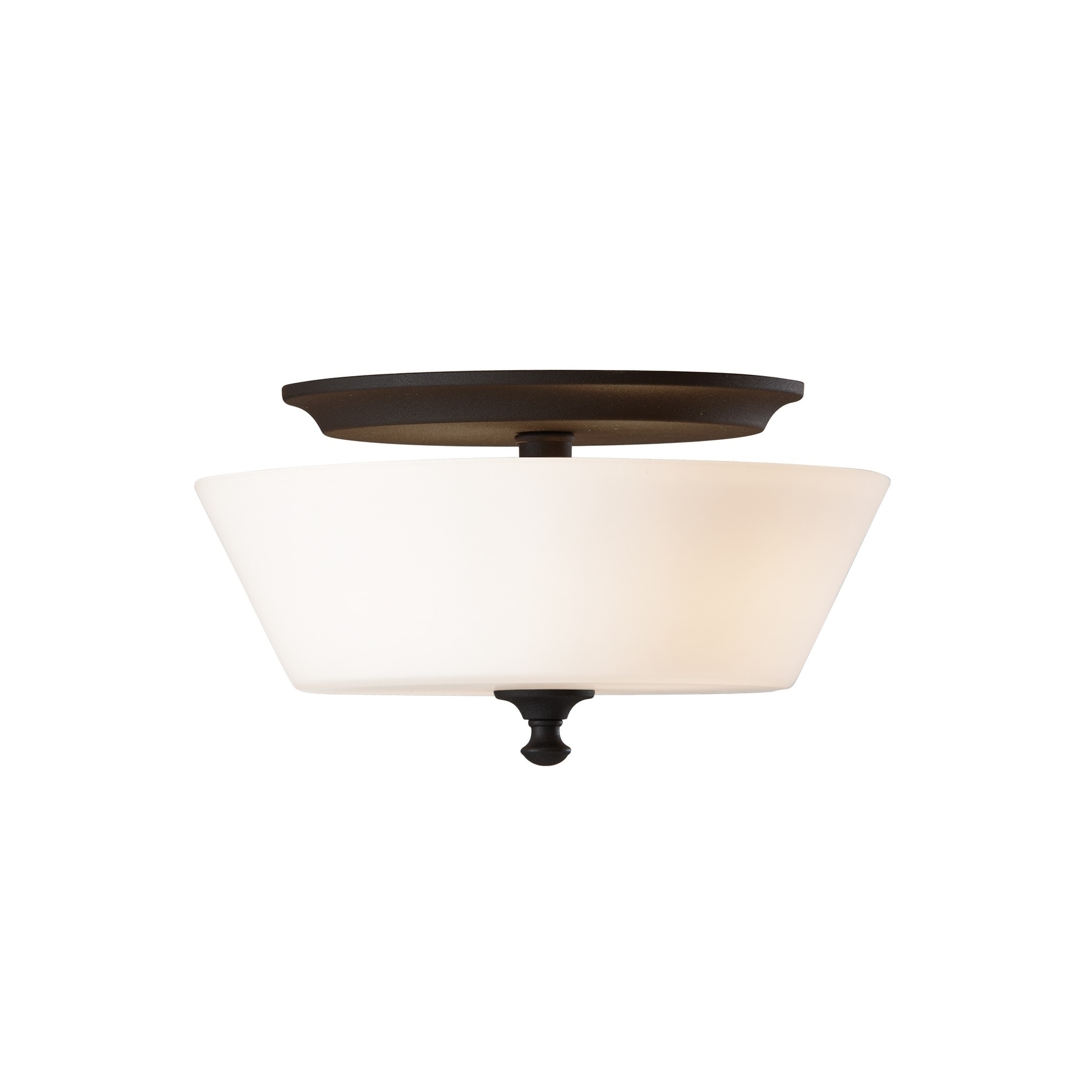 Peyton Black 2 light Flush Mount Ceiling Light