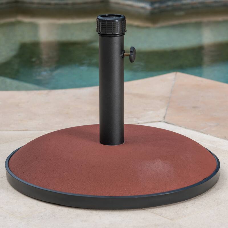 Tulare Outdoor 55 lbs Circular Concrete Umbrella Base by Christopher Knight Home