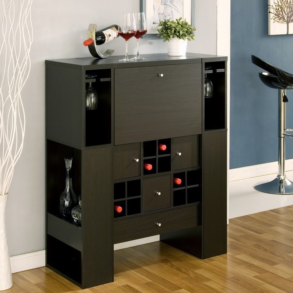 Shop Furniture of America Vic MultiShelf Cappuccino Modern Dining