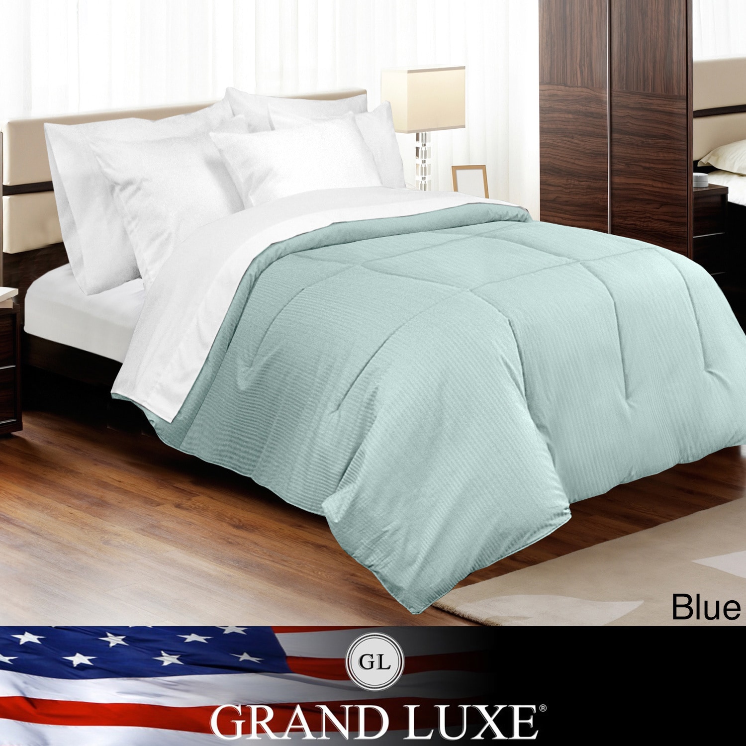 Grand Luxe Amalfi 310 Thread Count Egyptian Cotton Down Alternative Comforter