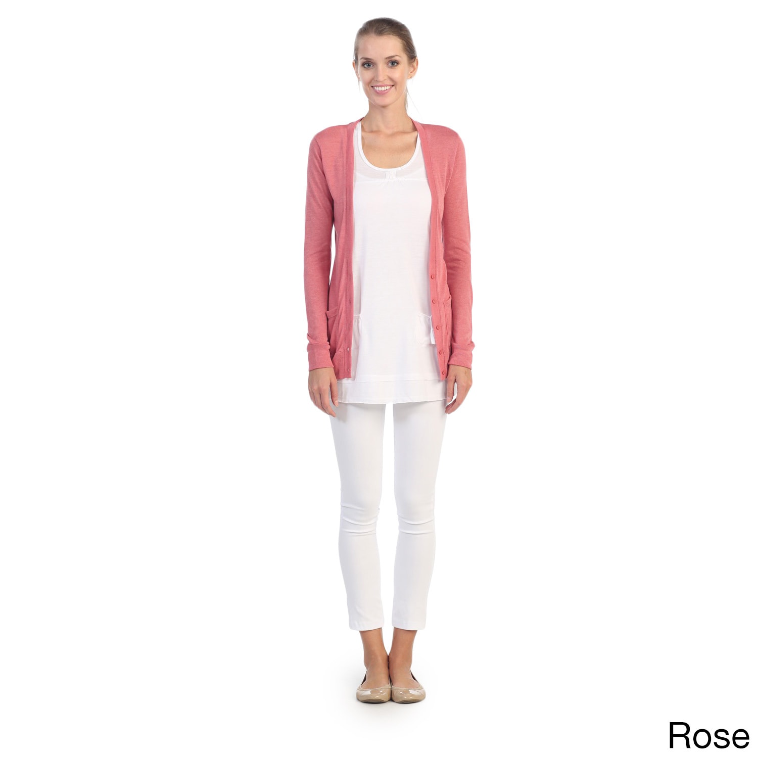 Womens Deep V neck Cardigan