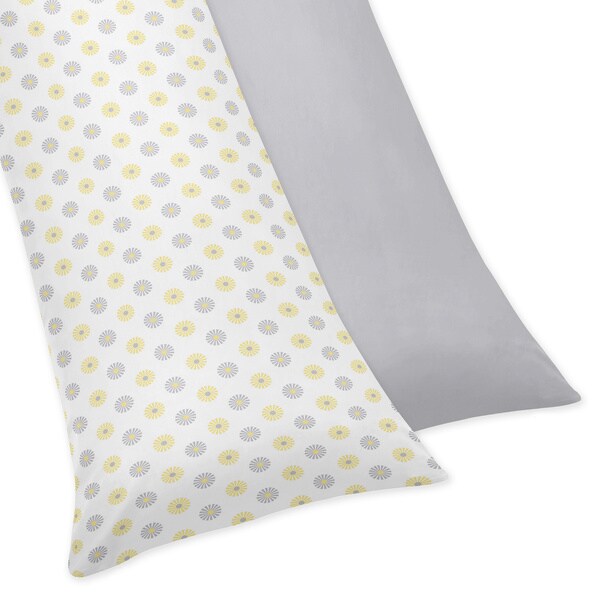 Sweet JoJo Designs Mod Garden Full Length Double Zippered Body Pillowcase Cover